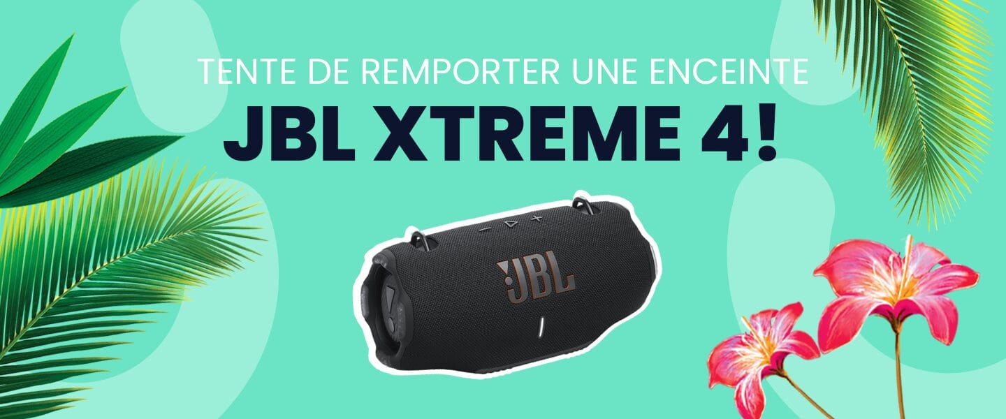 Participez à notre tirage au sort d’été et remportez une Enceinte JBL XTREME 4 ! 🎶